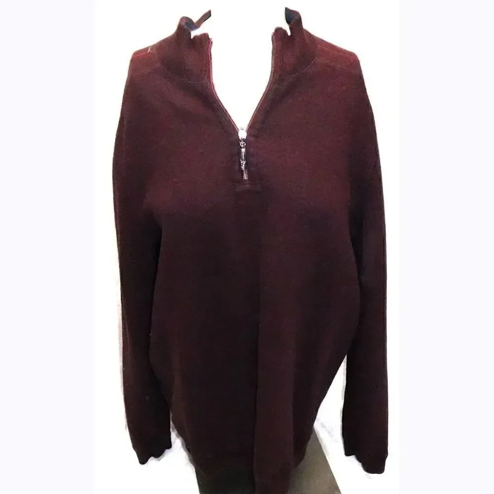 Tommy Bahama Reversible blue/maroon knit sweater